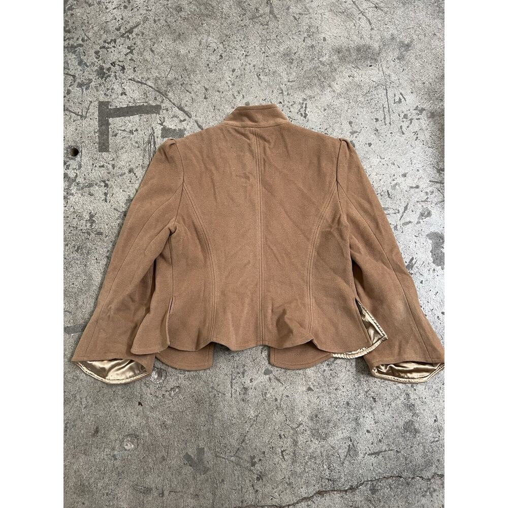 Miu Miu Womens 90s Tan Jacket Wool Cashmere Blaze… - image 2